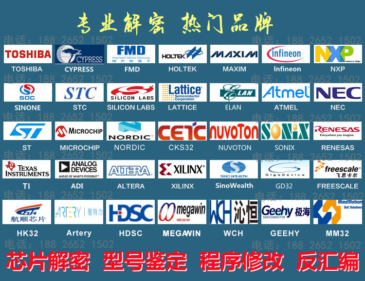 STM8芯片解密反汇编改软加密功能修改型号鉴定